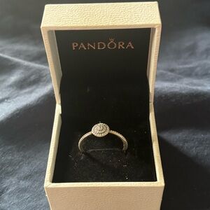 Elegant Sparkle Pandora Ring